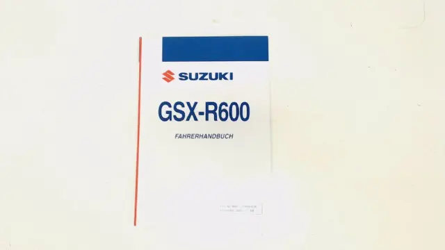 INSTRUCTIEBOEKJE Suzuki GSX R 600 2006 - 2007