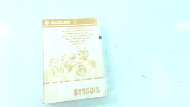 INSTRUCTIEBOEKJE Suzuki SV 650 1998 - 2002