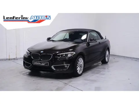BMW 2-serie Cabrio 218i Luxury Navi Clima Leder Apple Carplay Bi- Xenon Afn. trekhaak Cruise PDC