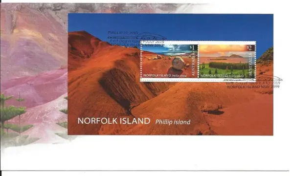 FDC minisheet Norfolk Island