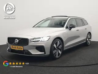Volvo V60 T6 Recharge AWD LONG RANGE Plus Dark PHEV 350pk Dealer O.H. | Panodak | Adaptive Cruise | 