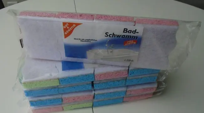 BADKAMERSPONS REINIGINGSSPONZEN 4 X 4 STUKS