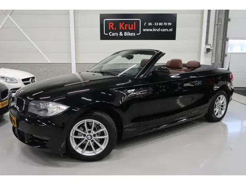 BMW 1-serie Cabrio 118i Airco-ecc Bruin Leer Stoelverwarming voor handel of export!! Sportvelgen Boe