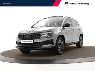 Skoda Karoq 1.5 TSI 150pk DSG ACT Sportline Business · Panoramadak · Trekhaak · Camera · Keyless · A