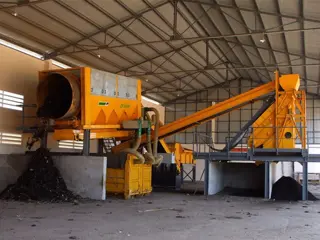 Menart TS 1950 stationare trommelzeef