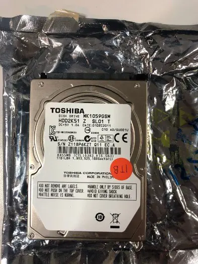 Nieuwe 1TB 1000GB Tochiba 2.5 inch Harde Schijf