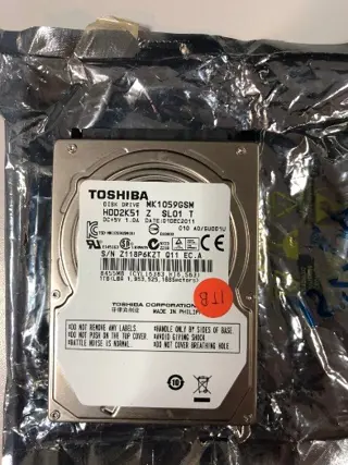 Nieuwe 1TB 1000GB Tochiba 2.5 inch Harde Schijf