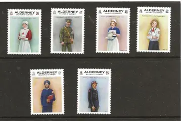 Alderney , rode kruis uniformen