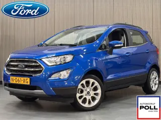 Ford EcoSport 125pk Titanium Climat Cruise Half Leer Apple Carplay Parkeersensor Reservewiel Dealero