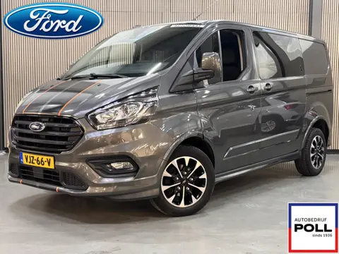 Ford Transit Custom 320 2.0 TDCI 185pk Automaat Sport DC Leer Trekhaak 2x Schuifdeur Navi Camera Win