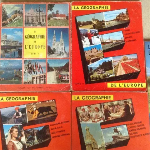 4 BOEKEN;LA GEOGRAPHIE de L'EUROPE
