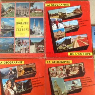 4 BOEKEN;LA GEOGRAPHIE de L'EUROPE