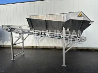 Innotec Systems doseerbunker transportband 475 x 77 cm roestvrij staal