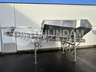 Innotec Systems doseerbunker transportband 510 cm x 77 cm roestvrij staal