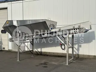 Innotec Systems doseerbunker transportband 500 x 77 cm roestvrij staal