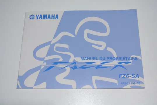 INSTRUCTIEBOEKJE Yamaha FZ6 2004 - 2007 / 2008 - 2009