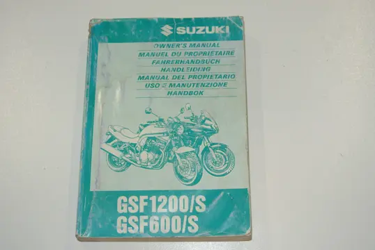 INSTRUCTIEBOEKJE Suzuki GSF 1200 Bandit 1996 - 2000 / 2001