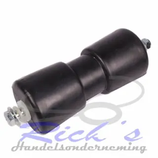 Bootrol, kielrol, trailer rol 190 mm met as