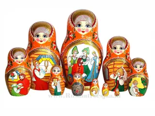 Matroesjka, Baboesjka, Matrioshka, Russische houten poppen