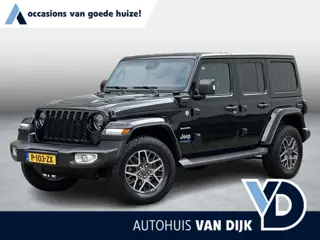 Jeep Wrangler Unlimited 4xe 380 Sahara | Plug-in/Leder/Cruise Adaptief/Stuur-/Stoelverw./Trekhaak