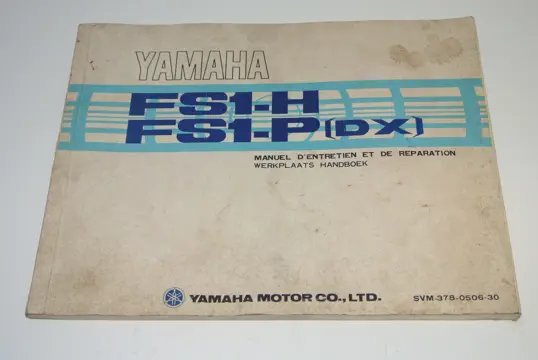 INSTRUCTIEBOEKJE Yamaha Overige Yamaha 1960 - 2021