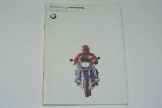 INSTRUCTIEBOEKJE BMW R 1100 1150 RS 1993 - 2005