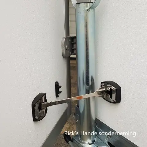 Deurvastzetter RVS compleet lange versie 225 mm