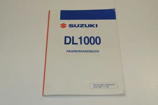INSTRUCTIEBOEKJE Suzuki DL 1000 V STROM 2005 - 2009