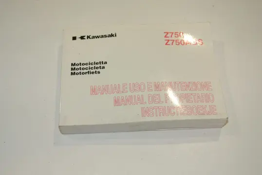 INSTRUCTIEBOEKJE Kawasaki Z 750 2004 - 2006