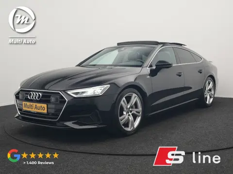 Audi A7 Sportback 50 TFSI e Quattro S Line PHEV 299pk Dealer O.H | Panodak | Adaptive Cruise | 360 C