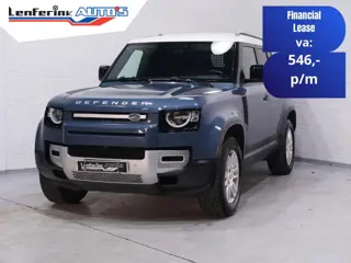 Landrover Defender 3.0 D250 110 Grijs Kenteken 3-Zits Leder Zwart 360 Camera, Navi, Apple Carplay, L