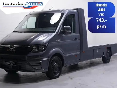 MAN TGE 2.0 TDI 140 pk Autotransporter Airco, Luchtvering Apple Carplay, Trekhaak 3.500 kg, Cruise C