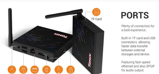 TANIX H3 Hi3798M V110 64Bit 4GB/32GB Android 9.0