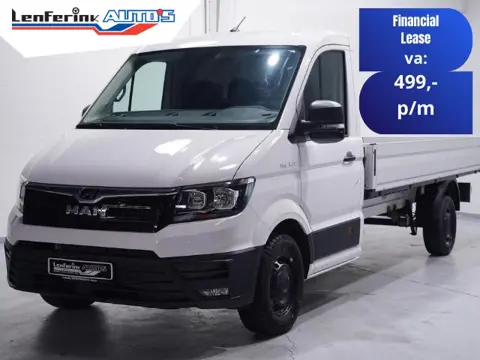 MAN TGE 2.0 TDI 140 pk L4 Pick Up / Open Laadbak Airco, Apple Carplay, Cruise Control, Geveerde Stoe