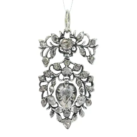 A Testament of Love: Flemish Rococo Diamond Pendant