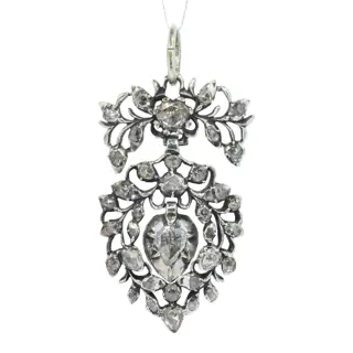 A Testament of Love: Flemish Rococo Diamond Pendant