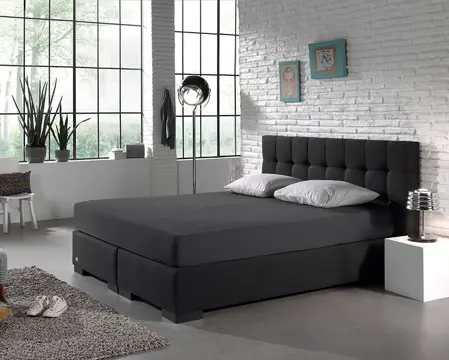 Hoeslaken Jersey – Antraciet (Donkergrijs) 140x200