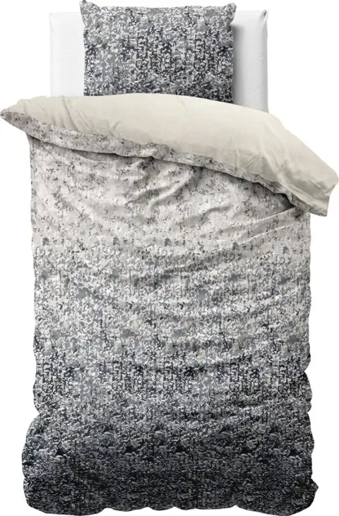 Dekbedovertrek Signature Velvet Katoen Emma Antraciet - 140x220 cm