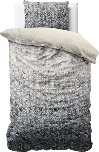 Dekbedovertrek Signature Velvet Katoen Emma Antraciet - 140x220 cm