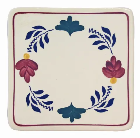 Pannenonderzetter Boerenbont servies