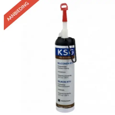 KSG vloeibare pakking drukpatroon zwart 200ml.