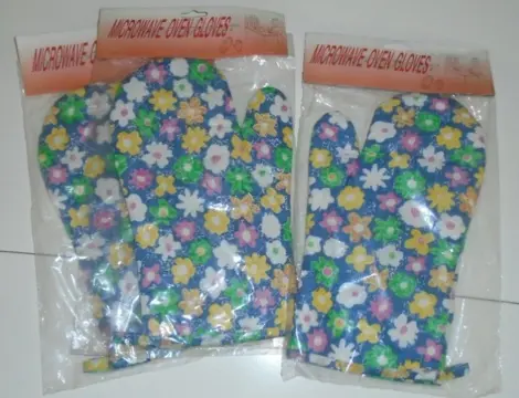 MICROWAVE OVENHANDSCHOEN BLOEMEN Nieuw