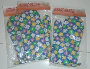 MICROWAVE OVENHANDSCHOEN BLOEMEN Nieuw