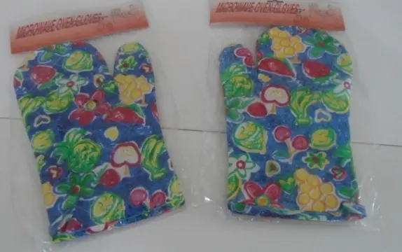 MICROWAVE OVENHANDSCHOEN FRUIT GROENTEN BLOEMEN Nieuw