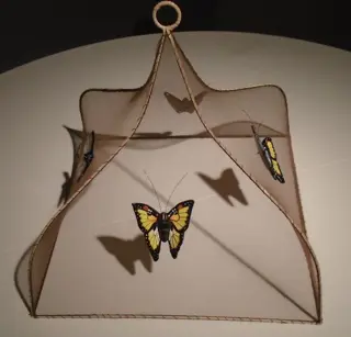 VLIEGENNET TAFEL NETJE VLINDER 2 stuks NIEUW.