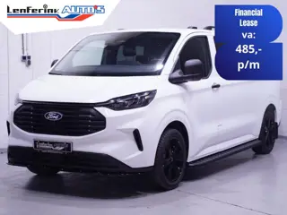 Ford Transit Custom 2.0 TDCI 136 pk L2 DC Black&White 6-Zits, BPM vrij, Camera, Spoilerpack, 19" LMV