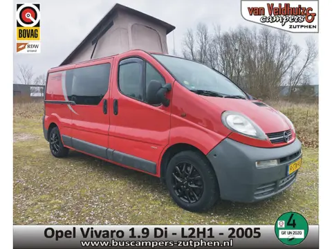 Opel Vivaro 1.9Di L2H1 - Euro 4 / NL-Buscamper + hefdak