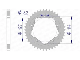 ACHTER TANDWIEL Ducati 848 2008 - 2010