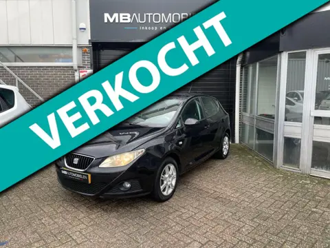 Seat Ibiza 1.2 Style/5 deurs/Zwart/Lm-velgen/Apk/Airco/Stoelverwarming!
