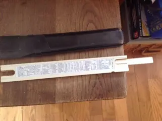 Rekenliniaal / Rekenlat in etui